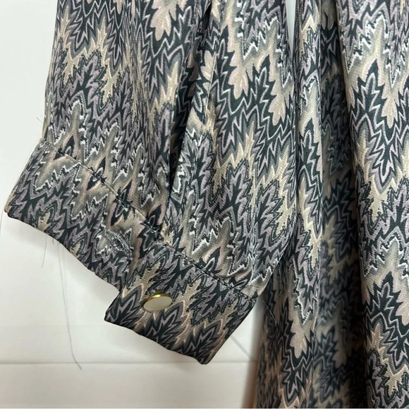 T-Bags LA Chevron Tunic Dress Gray White XS Boho Casual - Picture 13 of 14